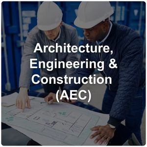 "Architecture, Engineering, & Construction (AEC)" clickable button