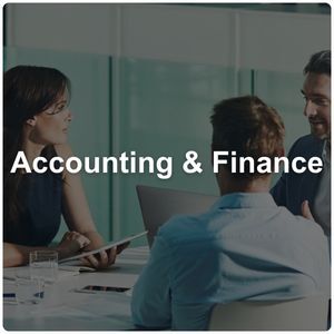 "Accounting & Finance" clickable button